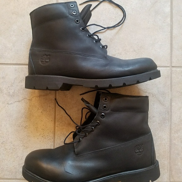Timberland Other - Timberland Leather Black Hi Tops Great Condition!